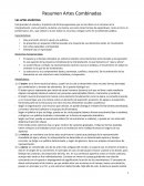 Resumen Artes Combinadas. Las artes escénicas