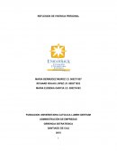 REFLEXION DE VIVENCIA PERSONAL