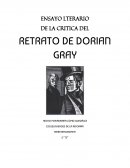 ENSAYO LTERARIO DE LA CRITICA DEL RETRATO DE DORIAN GRAY