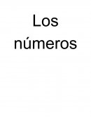 Nota cientifica Los números