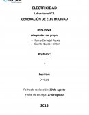 Generacion de electriciadad