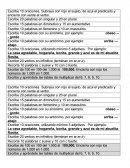 Escribe 10 oraciones. Subraya con rojo el sujeto, de azul el predicado y encierra con verde el verbo.