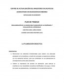 REGULARIZACIÓN DE LA ASIGNATURA PLANEACIÓN DE LA ENSEÑANZA Y EVALUACIÓN DEL APRENDIZAJE