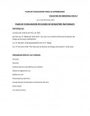PLAN DE EVACUACION EN CASOS DE DESASTRES NATURALES