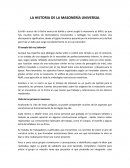 Historia de la masonería universal y su desarrollo