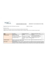 Planificación nivel iniial. Página 1