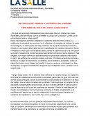 De la etica del trabajo a la estetica del consumo