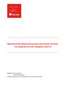 Operadores de telecomunicaciones que ofrecen servicios Convergentes de valor agregado sobre IP