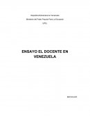 Docente en venezuela