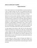 NUNCA OLVIDES QUE TE QUIERO ENSAYO