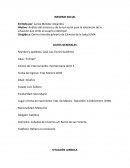 INFORME SOCIAL Análisis del entorno y de la red social para la valoración de la situación que orillo al usuario a delinquir