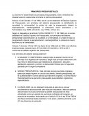 PRINCIPIOS PRESUPUESTALES HACIENDA PUBLICA