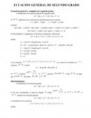 Ecuaciones de segundo grado