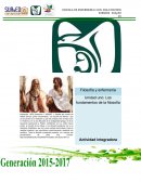 Actividad Filosofía y enfermería: Los fundamentos de la filosofía