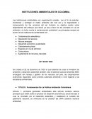 Instituciones ambientales y plaguicidas en Colombia