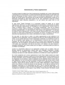 Administración y Cultura organizacional