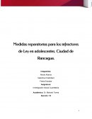 Medidas reparatorias para los infractores de Ley en adolescentes. Ciudad de Rancagua