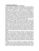 TERRITORIO Y DESARROLLO 1.1 CONOCIMIENTOS DE DESARROLLO TERRITORIAL