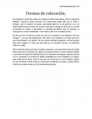 Formas de valoracion