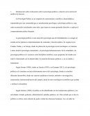 Introducción sobre la discusión sobre la psicología política y relación con la teoría del análisis de discurso