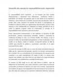 Desarrollo del concepto de responsabilidad social empresarial