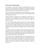 El mal uso de las redes sociales