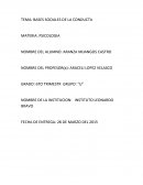 BASES SOCIALES DE LA CONDUCTA MATERIA: PSICOLOGIA
