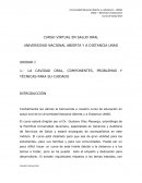 UNIDAD I 1.- LA CAVIDAD ORAL, COMPONENTES, PROBLEMAS Y TÉCNICAS PARA SU CUIDADO