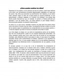 Como pueden sentirse los niños