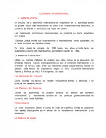 ECONOMIA INTERNACIONAL. Página 1