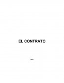 EL contrato. CAPITULO I PRESENTACION DE LA INVESTIGACION