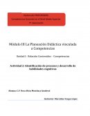Actividad Identificación de procesos y desarrollo de habilidades cognitivas que intervienen en el contenido del curso