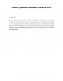 Enseñar y Aprender matemática en el Nivel Inicial