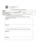 EVALUACIÓN MATEMÁTICAS “NUMEROS”