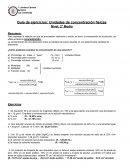 Guía de ejercicios: Unidades de concentración físicas