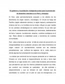 El gobierno y la población: trabajando juntos para la prevención de desastres naturales en el Perú y Arequipa