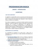 PROGRAMACION BASICA ALGORITMOS ¿QUE SON ALGORITMOS?