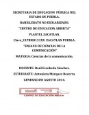 Ensayo de ciencias de la comunicación