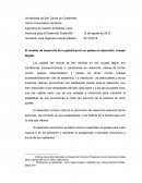 El modelo de desarrollo de la globalización en países en desarrollo. Joseph Stiglitz