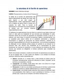 La naturaleza de la función de operaciones
