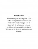 Trabajo de informatica. Tecnologías para el desarrollo de aplicaciones web