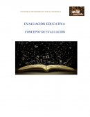 DEFINICIÓN DE EVALUACIÓN