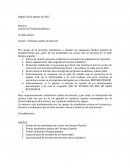 Reclamación de inconformidad en la asignatura de contratos