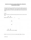 Solución de sistemas de ecuaciones diferenciales utilizando la transformada de Laplace
