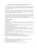 Reglamento de EducacionFisica
