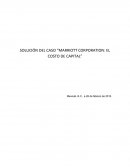 SOLUCIÓN DEL CASO “MARRIOTT CORPORATION: EL COSTO DE CAPITAL”