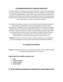 Segmentacion en el analisis sintatico