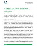 Ensayo de libro Cartas a un joven Científico