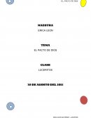 TEMA EL PACTO DE DIOS