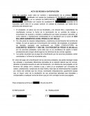Acta de conciliacion privada liquidacion laboral.
